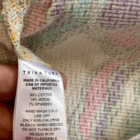 Trina Turk Women's Size 4 Shorts Designer Pink Preppy Chic Summer Festival Boho - Picture 5 of 9